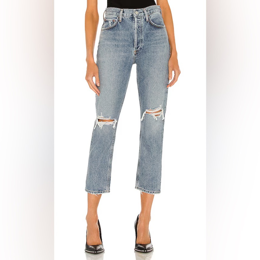 Agolde Riley Straight Crop Jean